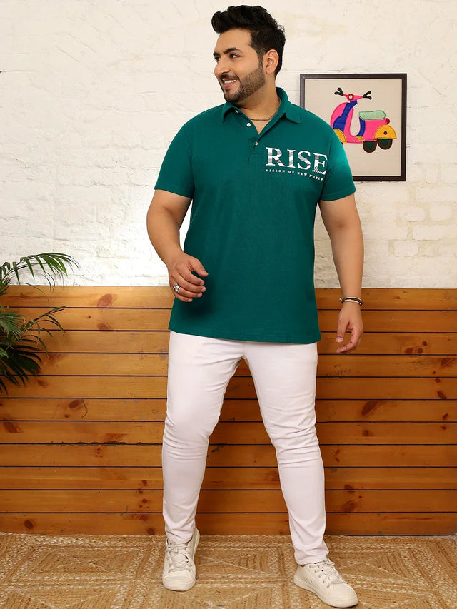 Men Plus Size Quilsa Printed Multi Polo Tshirt - bigbanana