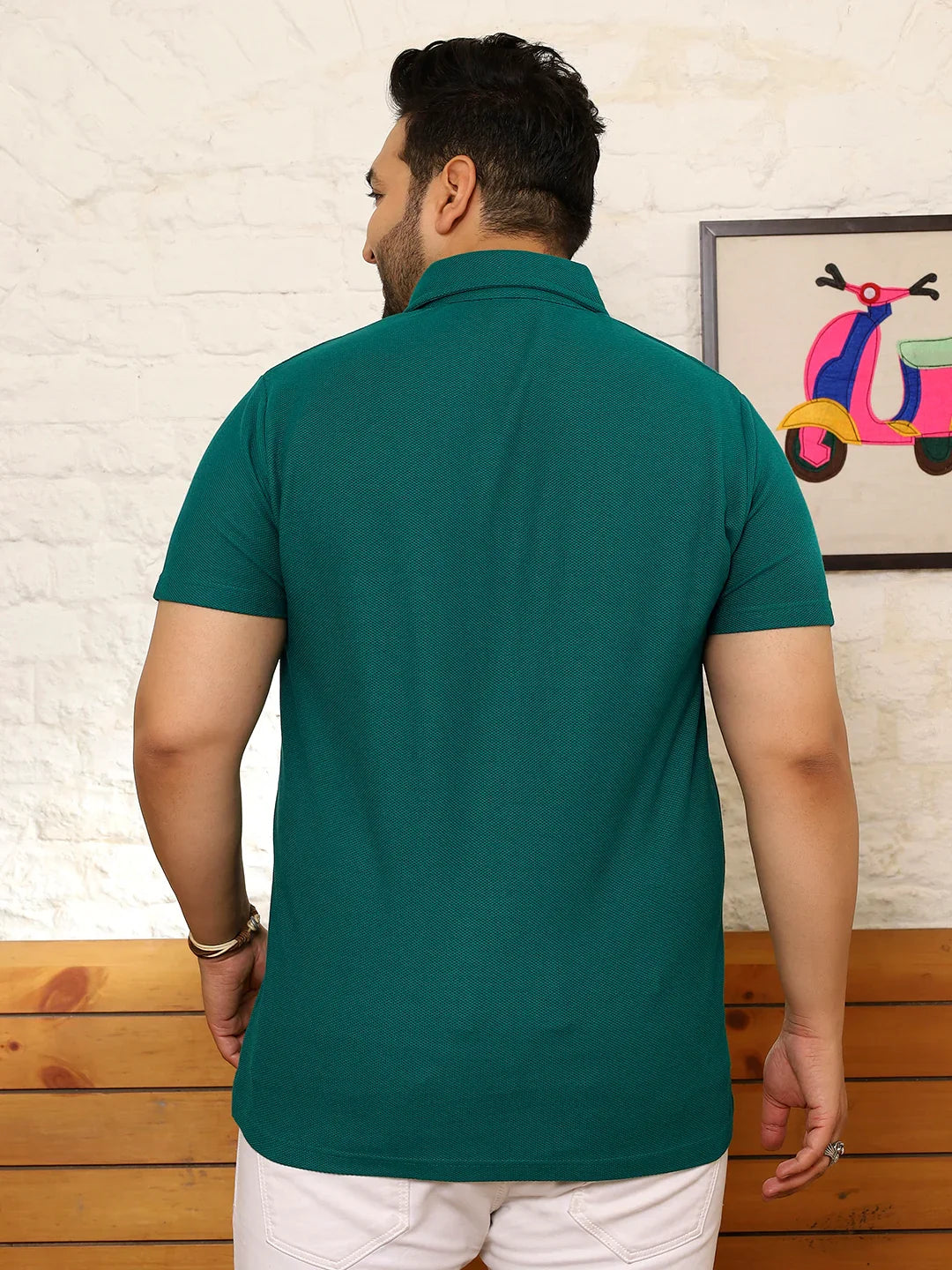 Men Plus Size Quilsa Printed Multi Polo Tshirt - bigbanana