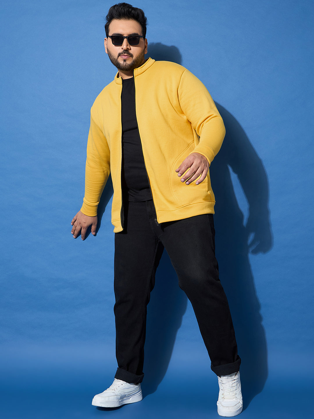 Men Plus Size Racket Printed Jacket