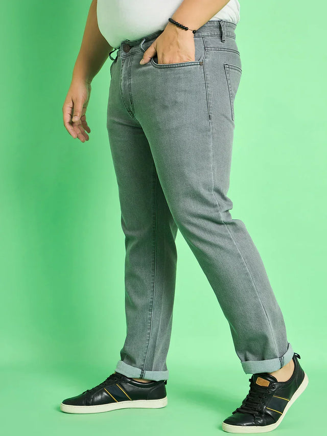 Men Plus Size Cade Solid Jeans - bigbanana
