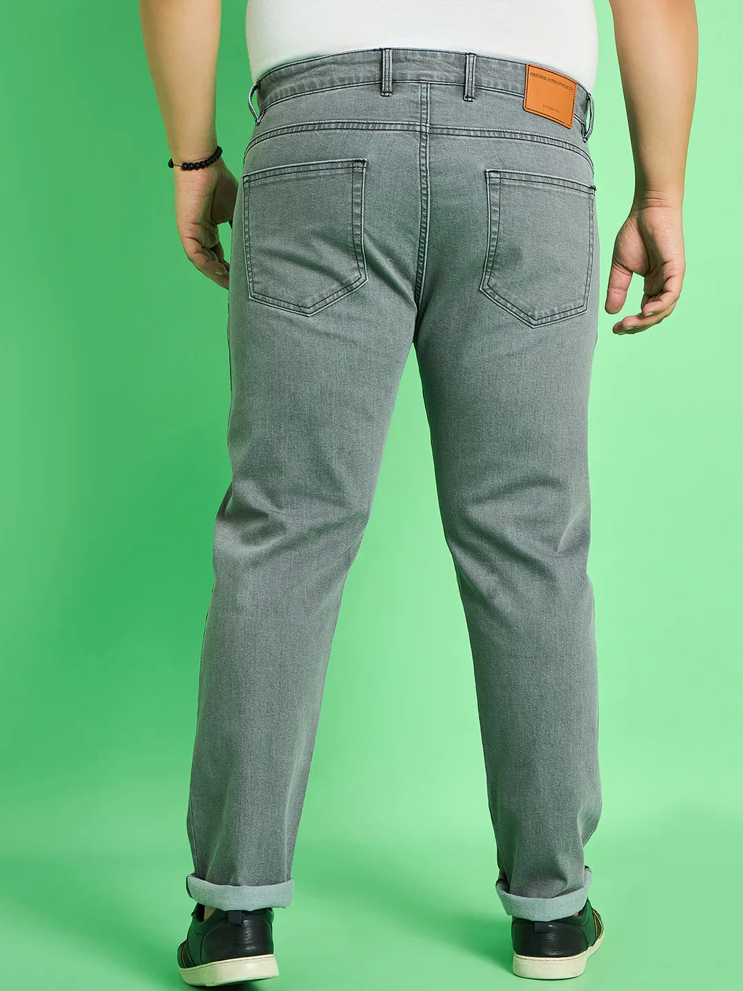 Men Plus Size Cade Solid Jeans - bigbanana