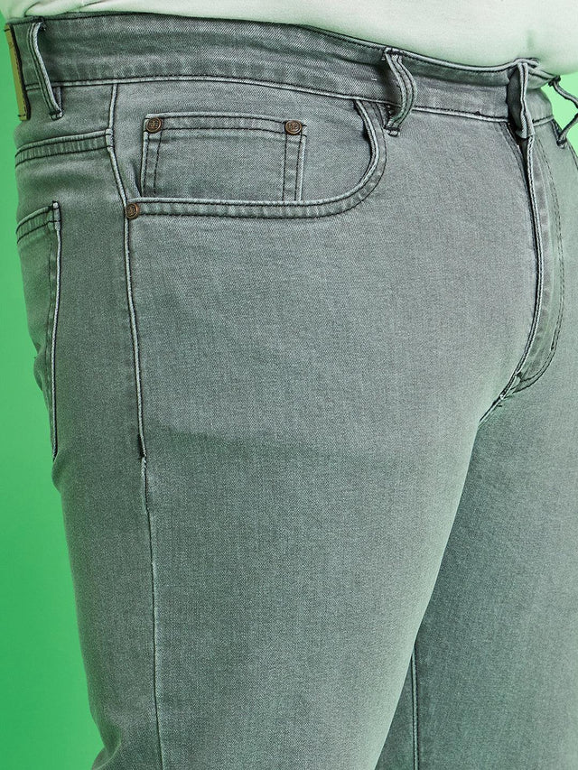 Men Plus Size Cade Solid Jeans - bigbanana