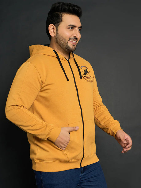 Men Plus Size Rinconada Solid Sweatshirts - bigbanana