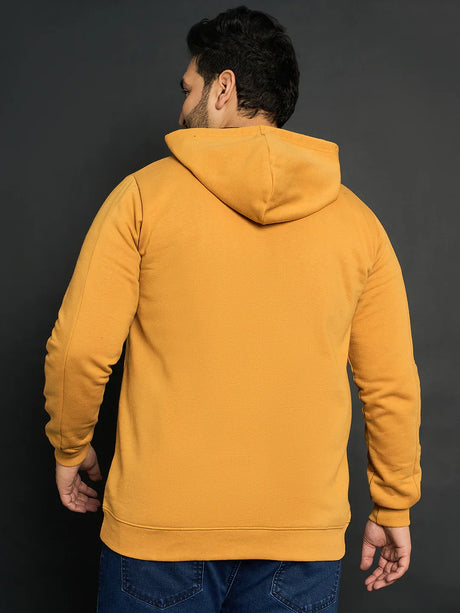 Men Plus Size Rinconada Solid Sweatshirts - bigbanana