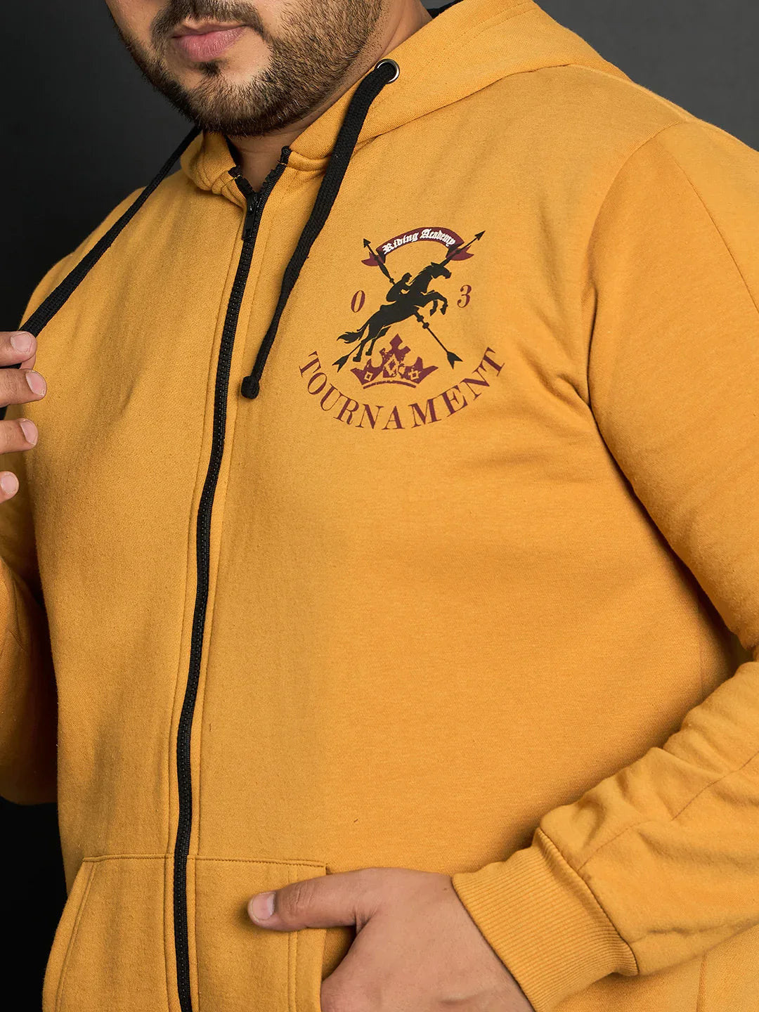 Men Plus Size Rinconada Solid Sweatshirts - bigbanana