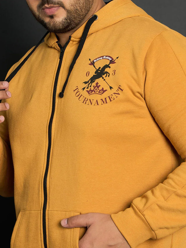 Men Plus Size Rinconada Solid Sweatshirts - bigbanana