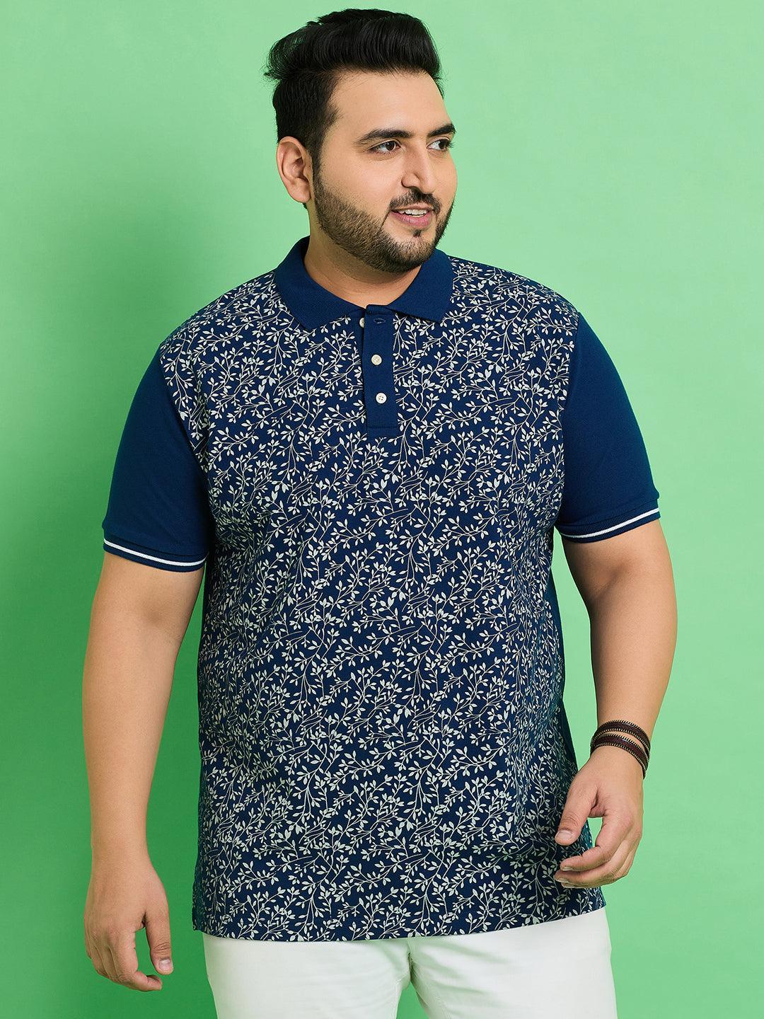 Men Plus Size Siaya Printed Polo Tshirt - bigbanana