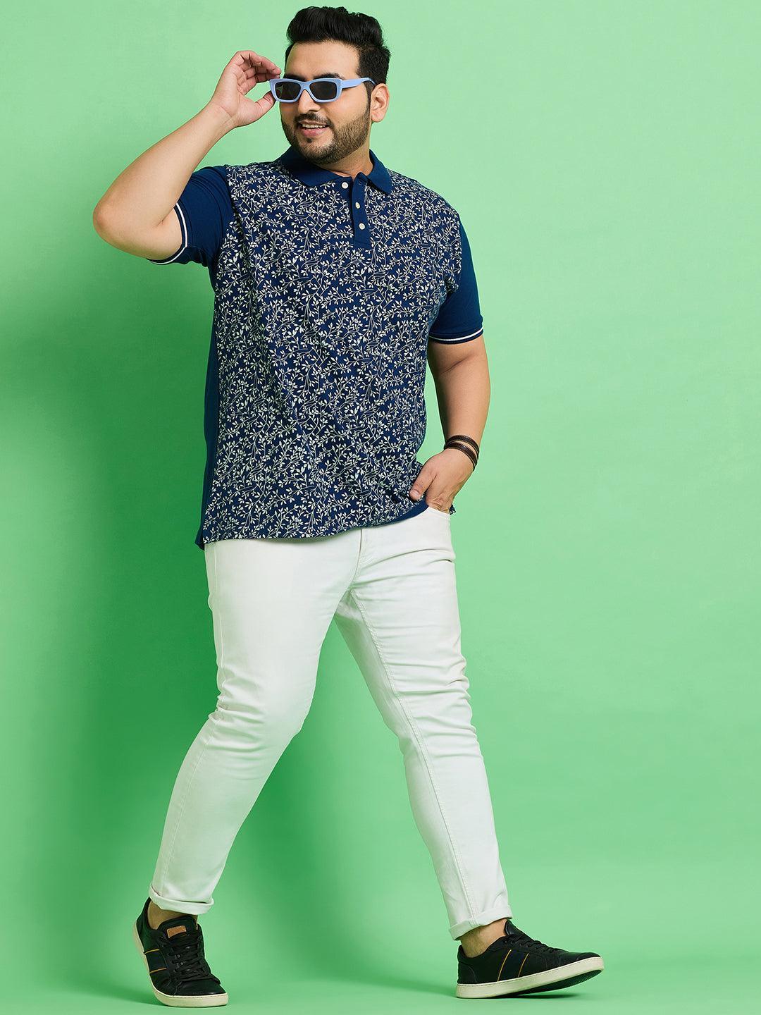 Men Plus Size Siaya Printed Polo Tshirt - bigbanana