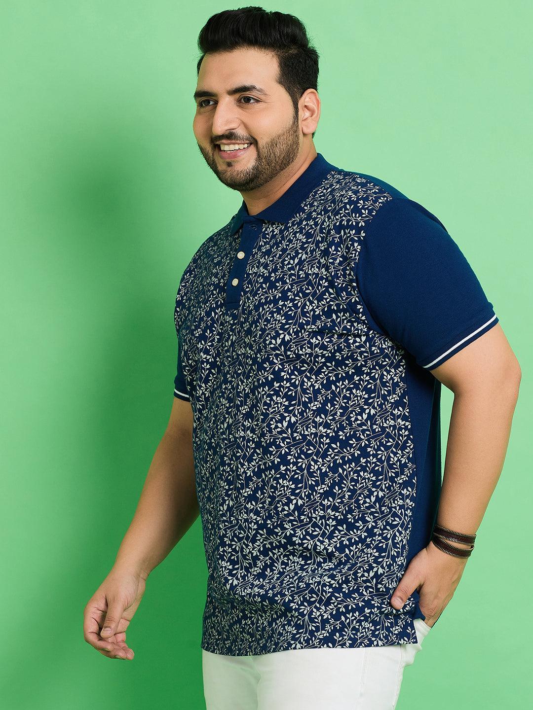 Men Plus Size Siaya Printed Polo Tshirt - bigbanana