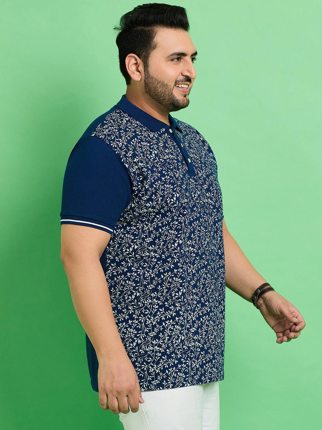 Men Plus Size Siaya Printed Polo Tshirt - bigbanana