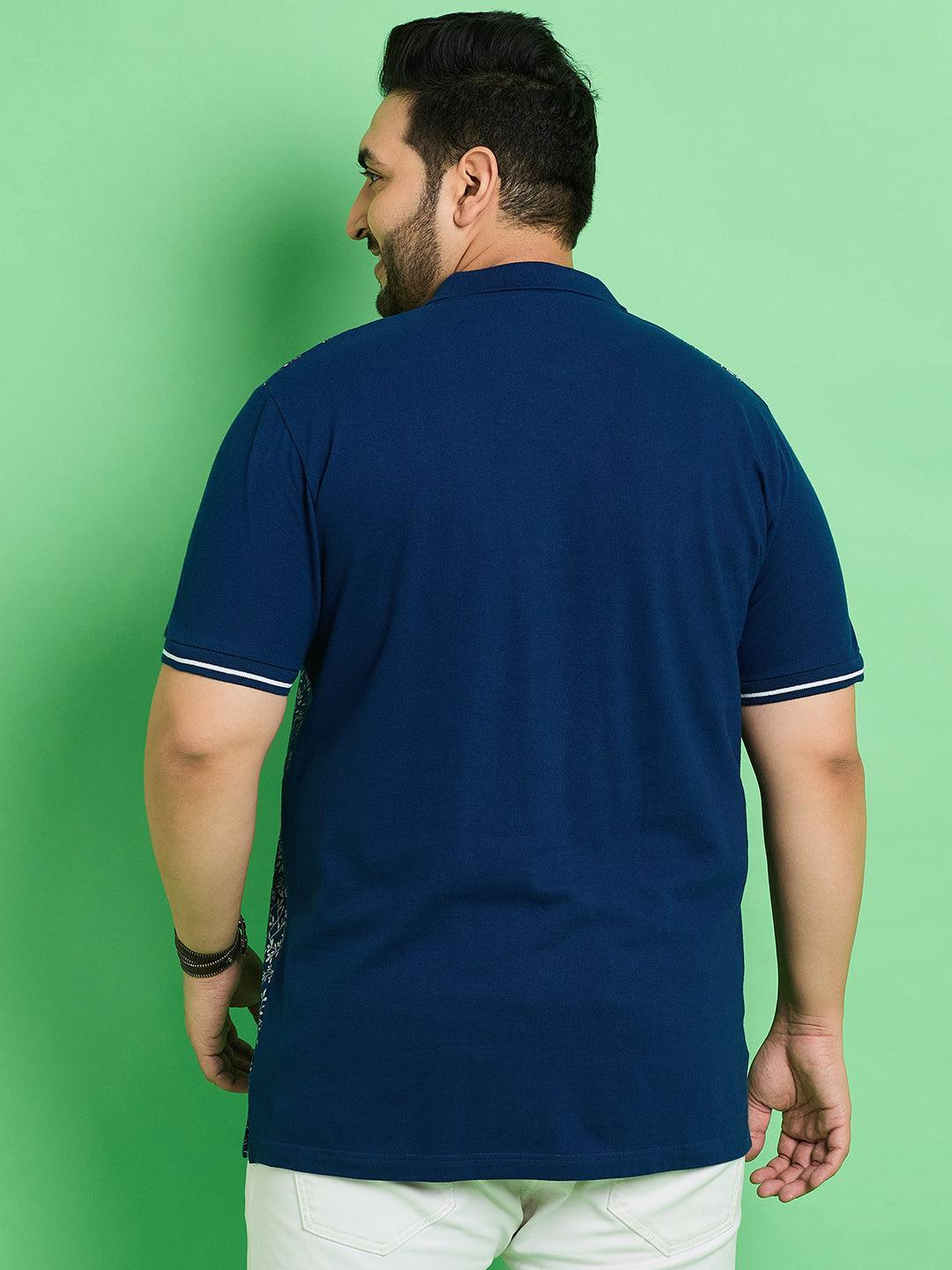 Men Plus Size Siaya Printed Polo Tshirt - bigbanana