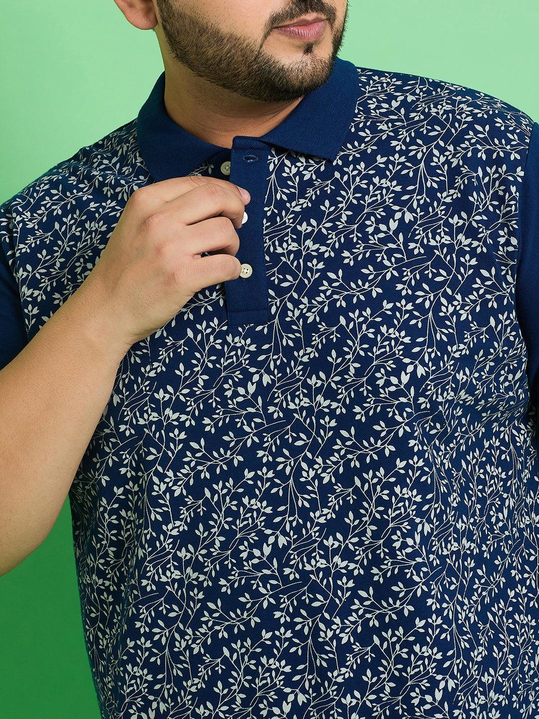 Men Plus Size Siaya Printed Polo Tshirt - bigbanana