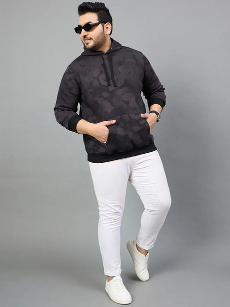 Men Plus Size Simeone Printed Sweatshirt - bigbanana