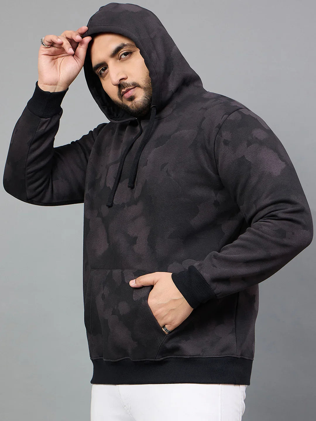 Men Plus Size Simeone Printed Sweatshirt - bigbanana