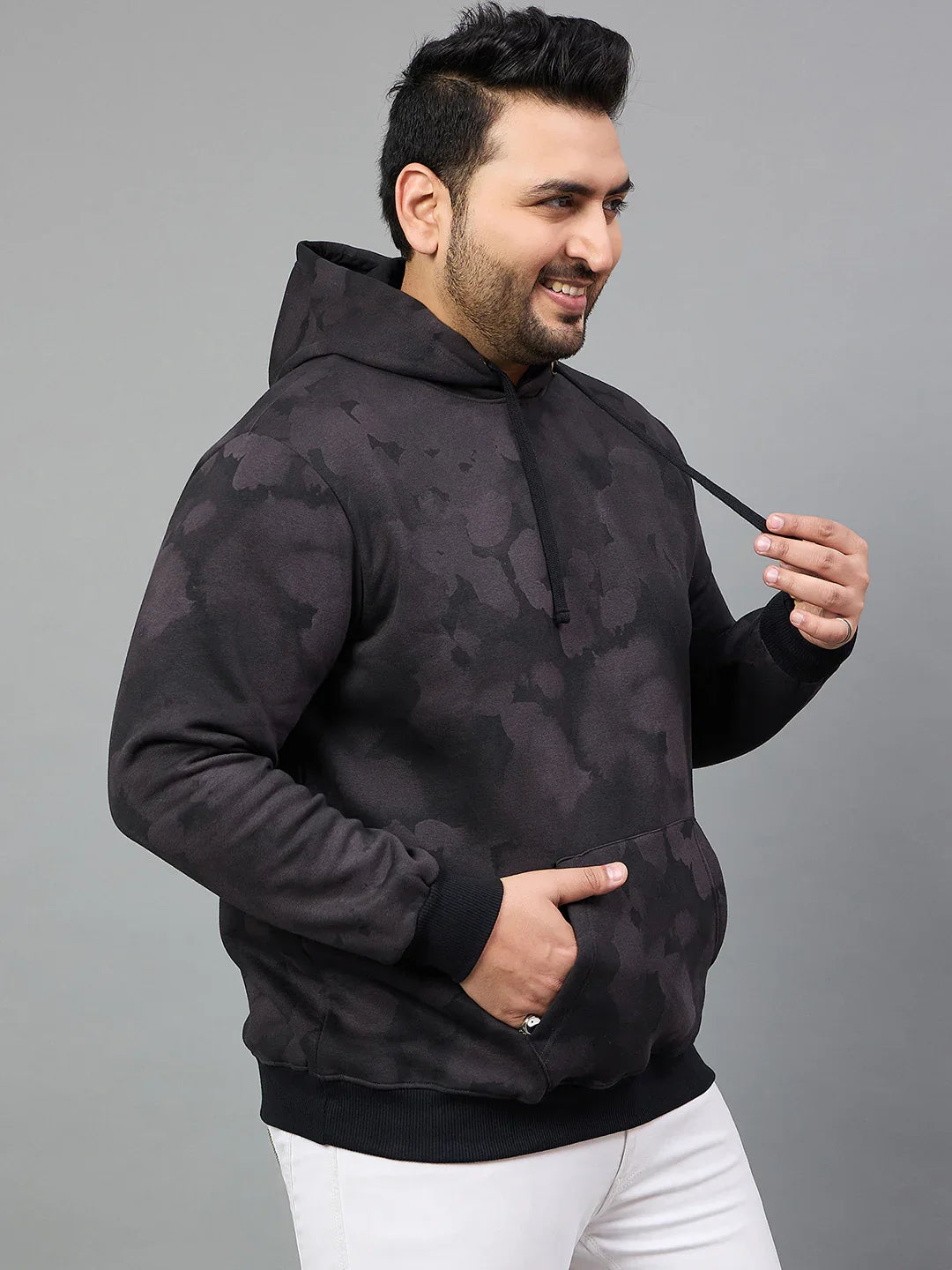 Men Plus Size Simeone Printed Sweatshirt - bigbanana