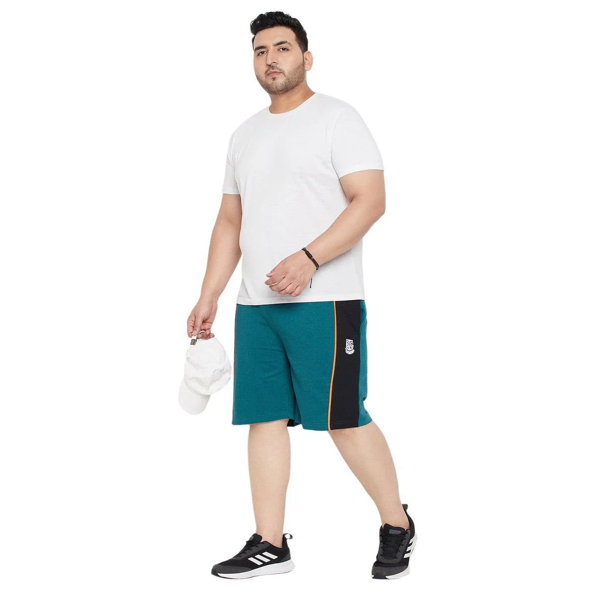 Men Plus Size Skoda Colorblock Shorts - bigbanana
