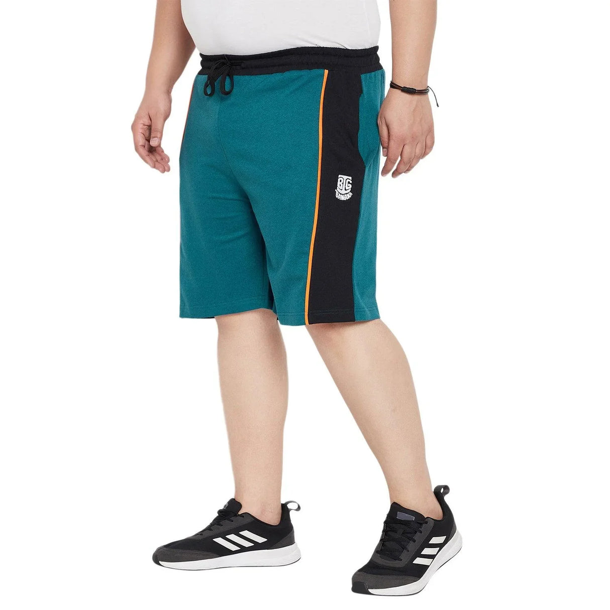 Men Plus Size Skoda Colorblock Shorts - bigbanana