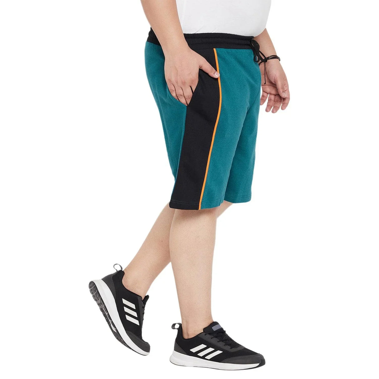 Men Plus Size Skoda Colorblock Shorts - bigbanana