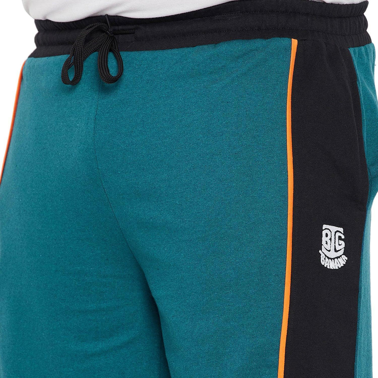 Men Plus Size Skoda Colorblock Shorts - bigbanana