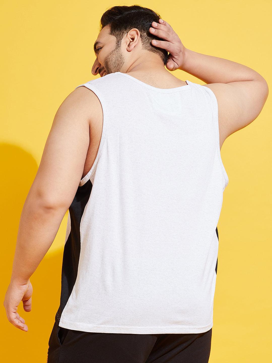 Men Plus Size Snow-10 Colorblock Vest - bigbanana