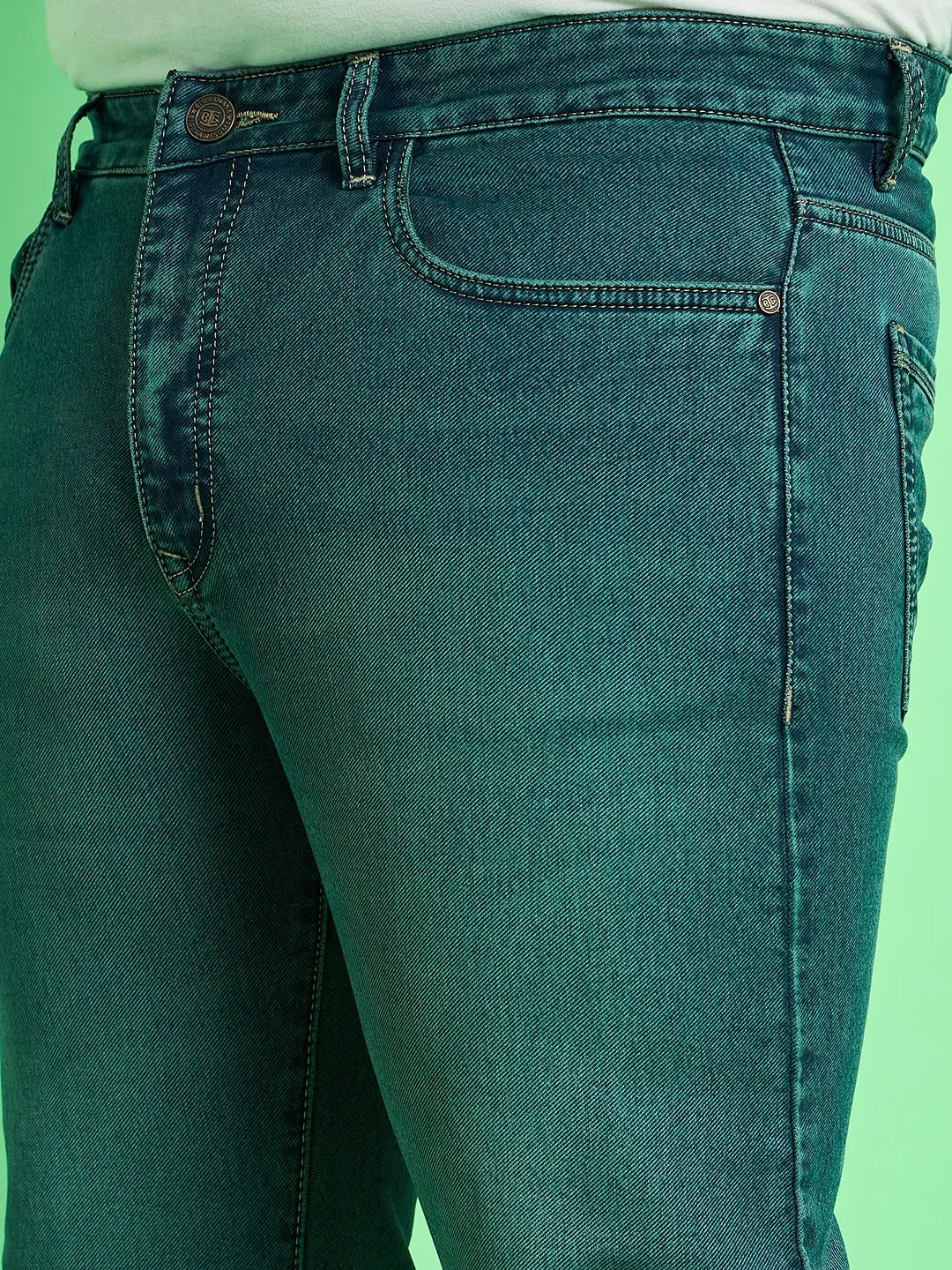 Men Plus Size Aidan Solid Jeans - bigbanana