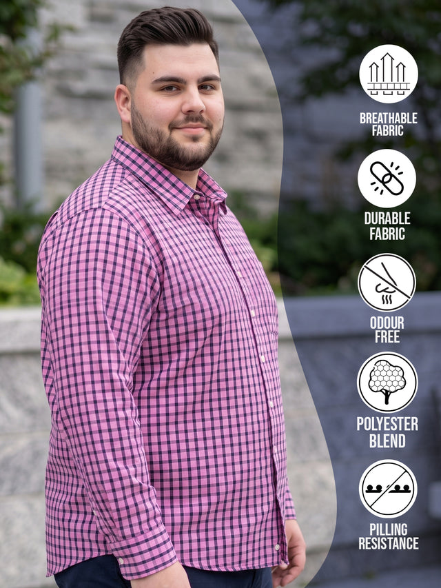 Men Plus Size Tadhg Multi Check Shirts