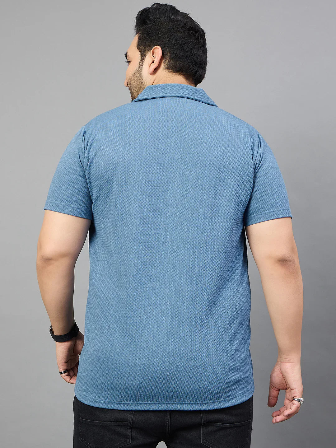 Men Plus Size Tarkowski Solid Shirt - bigbanana