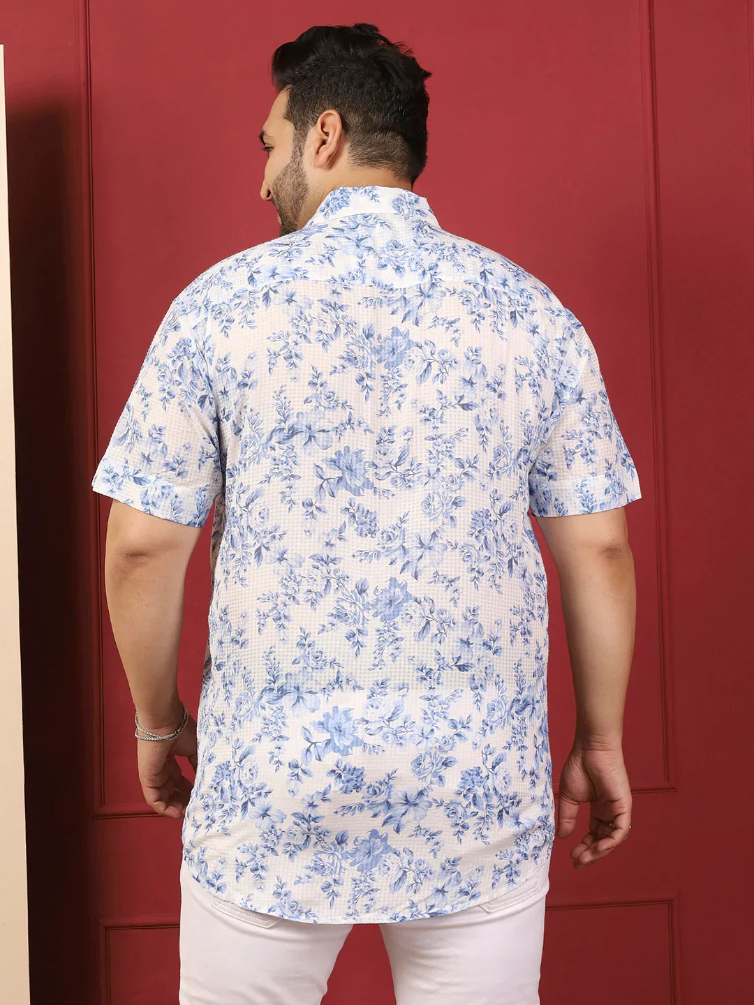 Men Plus Size Teyron Multicolor Printed Shirt - bigbanana