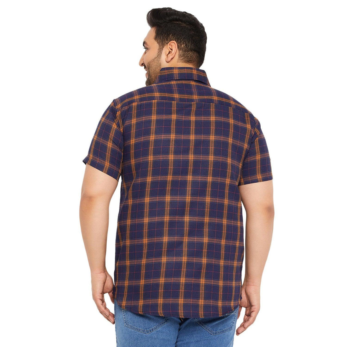 Men Plus Size Thistle Checked Shirt - bigbanana