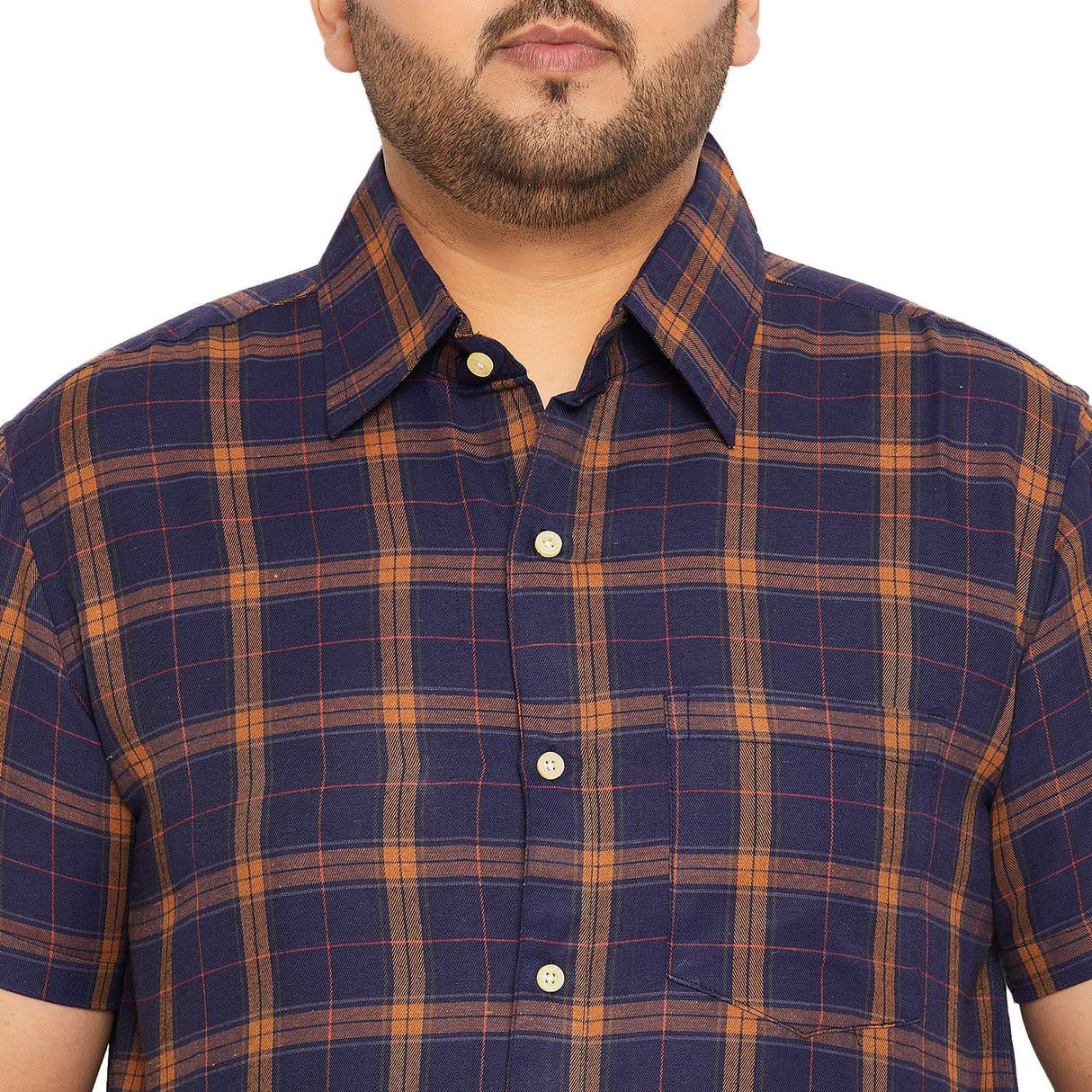 Men Plus Size Thistle Checked Shirt - bigbanana