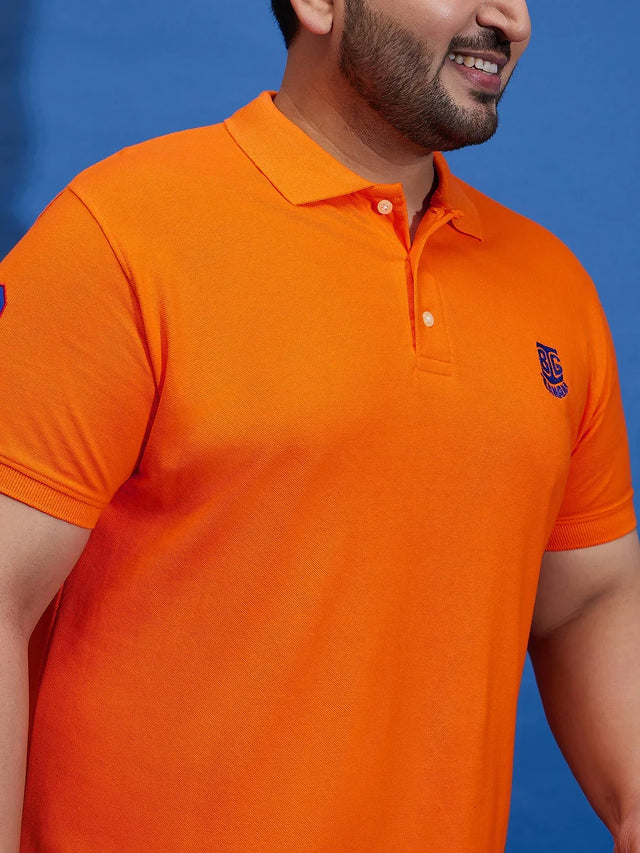 Men Plus Size TIM-O Solid Polo Tshirt - bigbanana