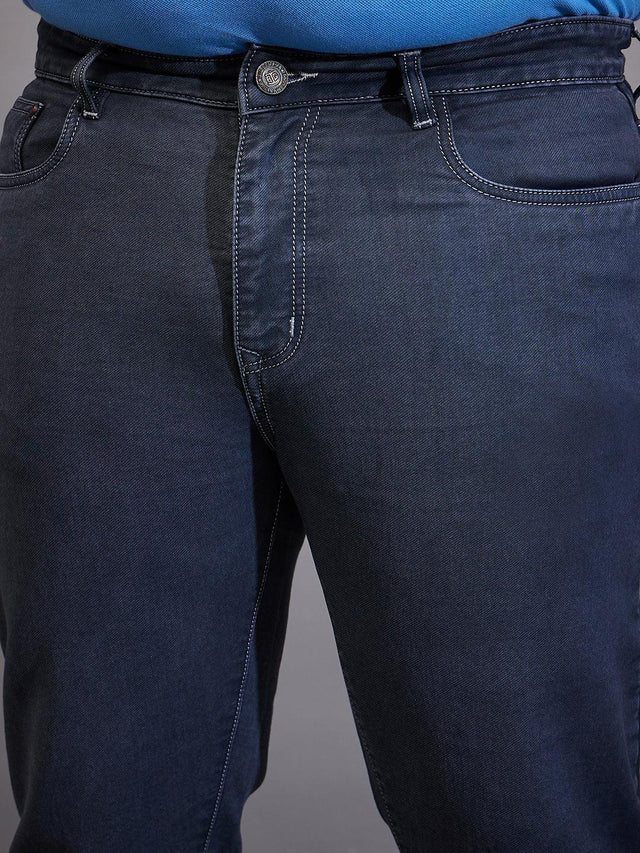 Men Plus Size Toast-C Solid Jeans - bigbanana