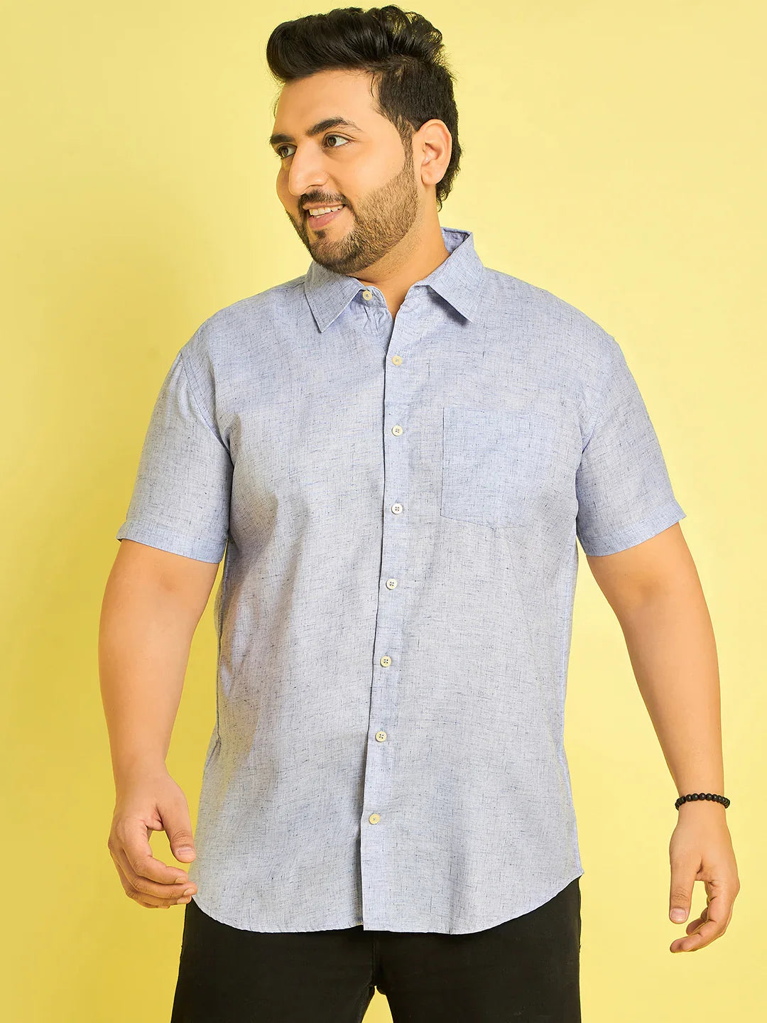 Men Plus Size Cruz Solid Shirt - bigbanana