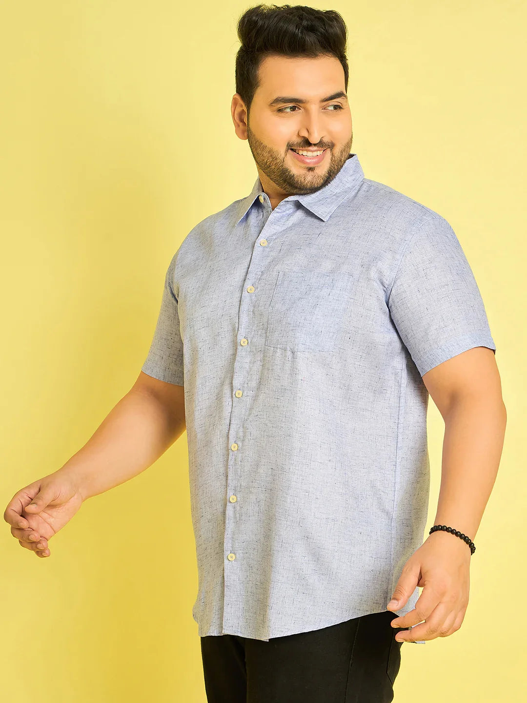 Men Plus Size Cruz Solid Shirt - bigbanana