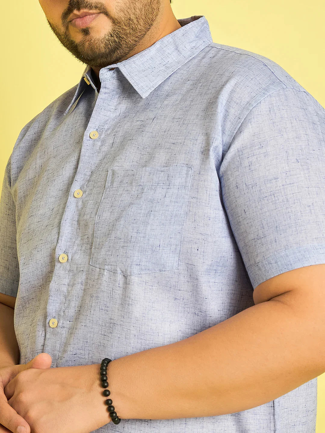 Men Plus Size Cruz Solid Shirt - bigbanana