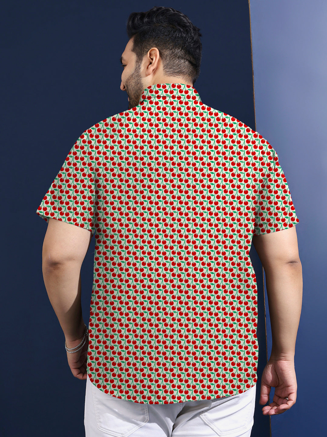 Men Plus Size Trait Printed Shirt - bigbanana