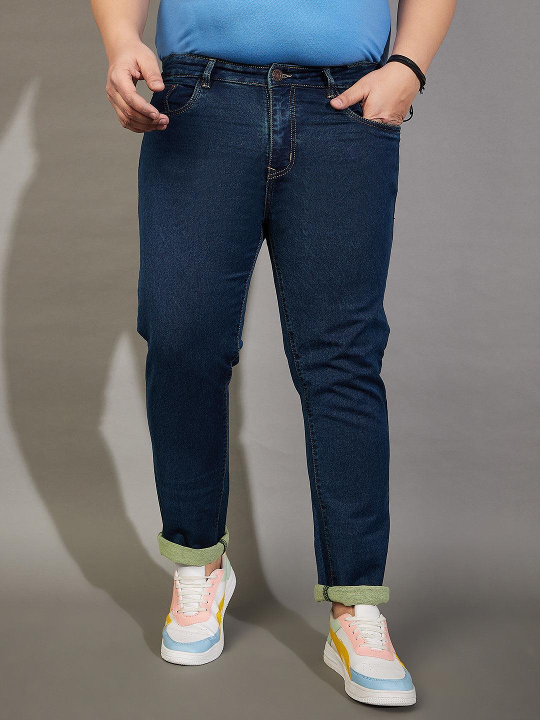 Men Plus Size Treadstone Tinted Washed Jeans - bigbanana