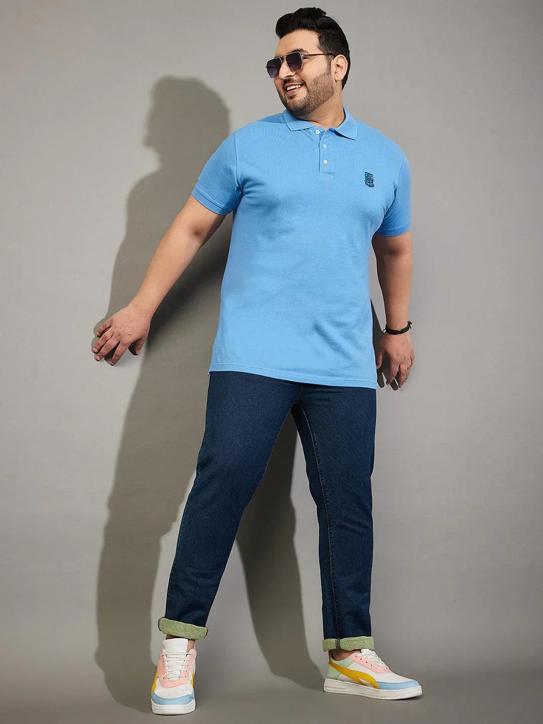 Men Plus Size Treadstone Tinted Washed Jeans - bigbanana