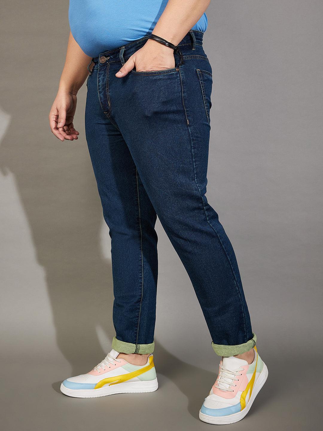 Men Plus Size Treadstone Tinted Washed Jeans - bigbanana