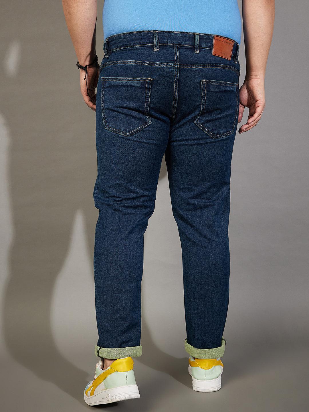 Men Plus Size Treadstone Tinted Washed Jeans - bigbanana