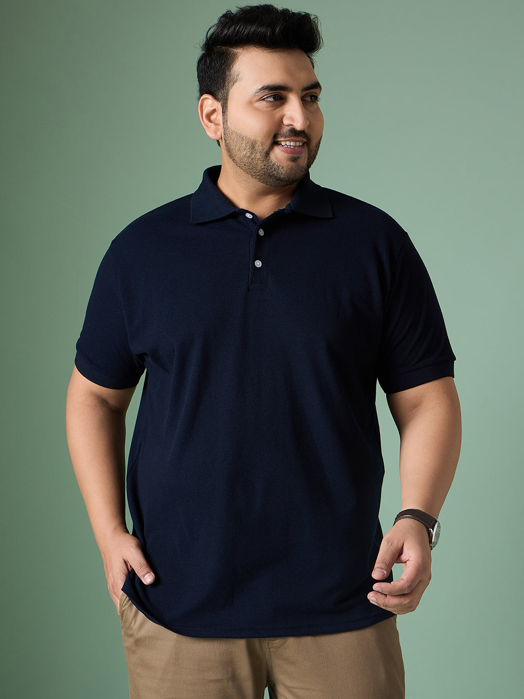 Men Plus Size Trendyx Polo Tshirt - bigbanana