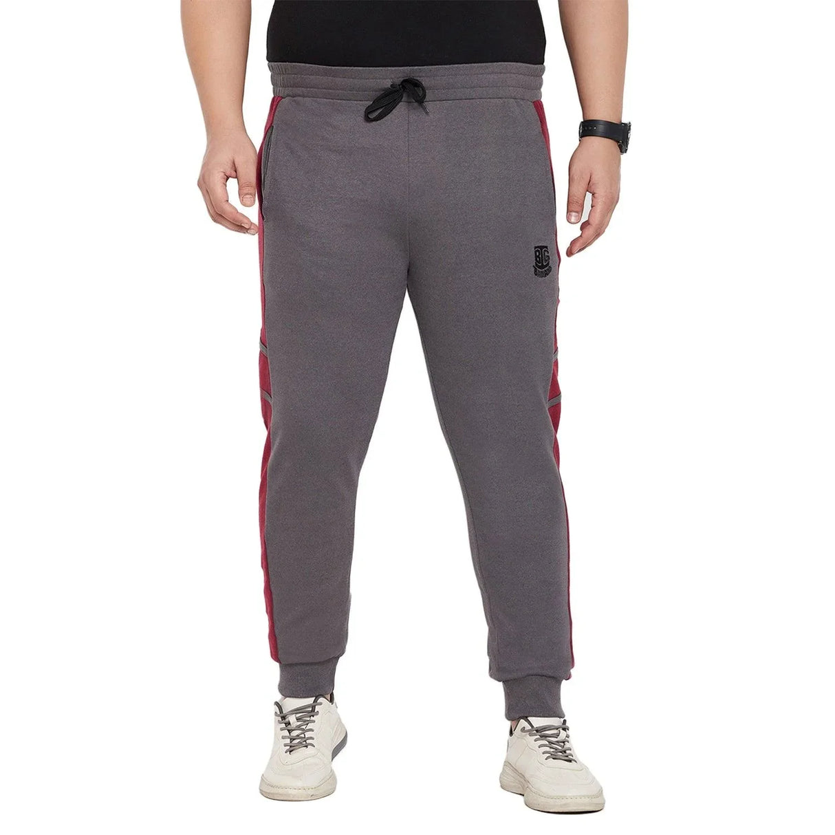 Men Plus Size Trump Colorblock Trackpant - bigbanana