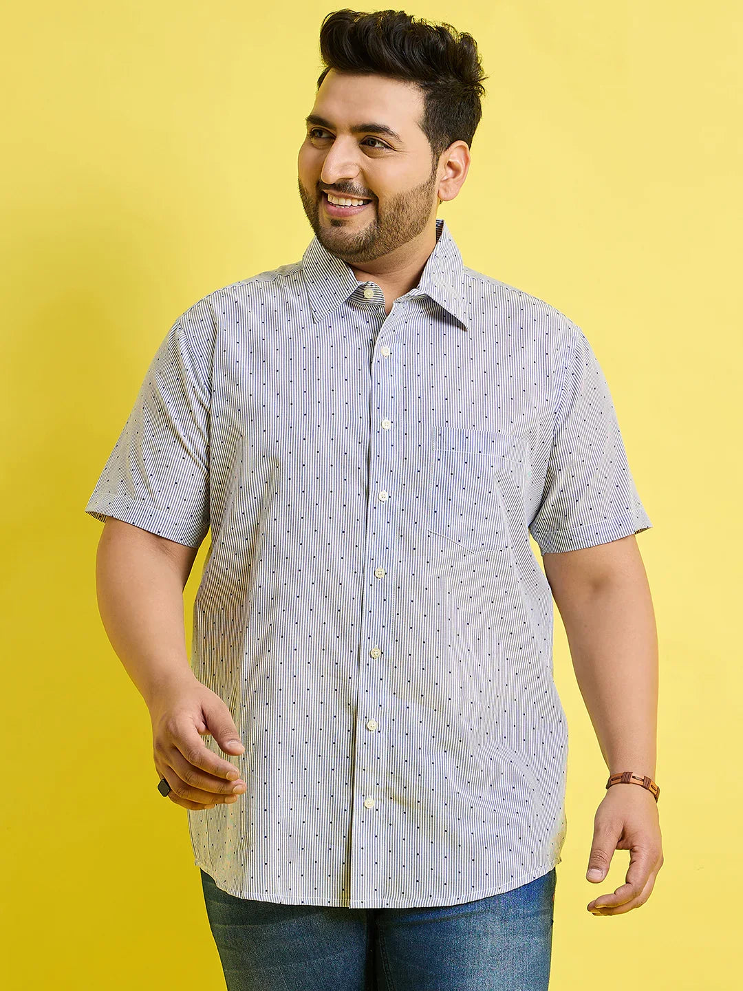 Men Plus Size Vigo Printed Shirt - bigbanana