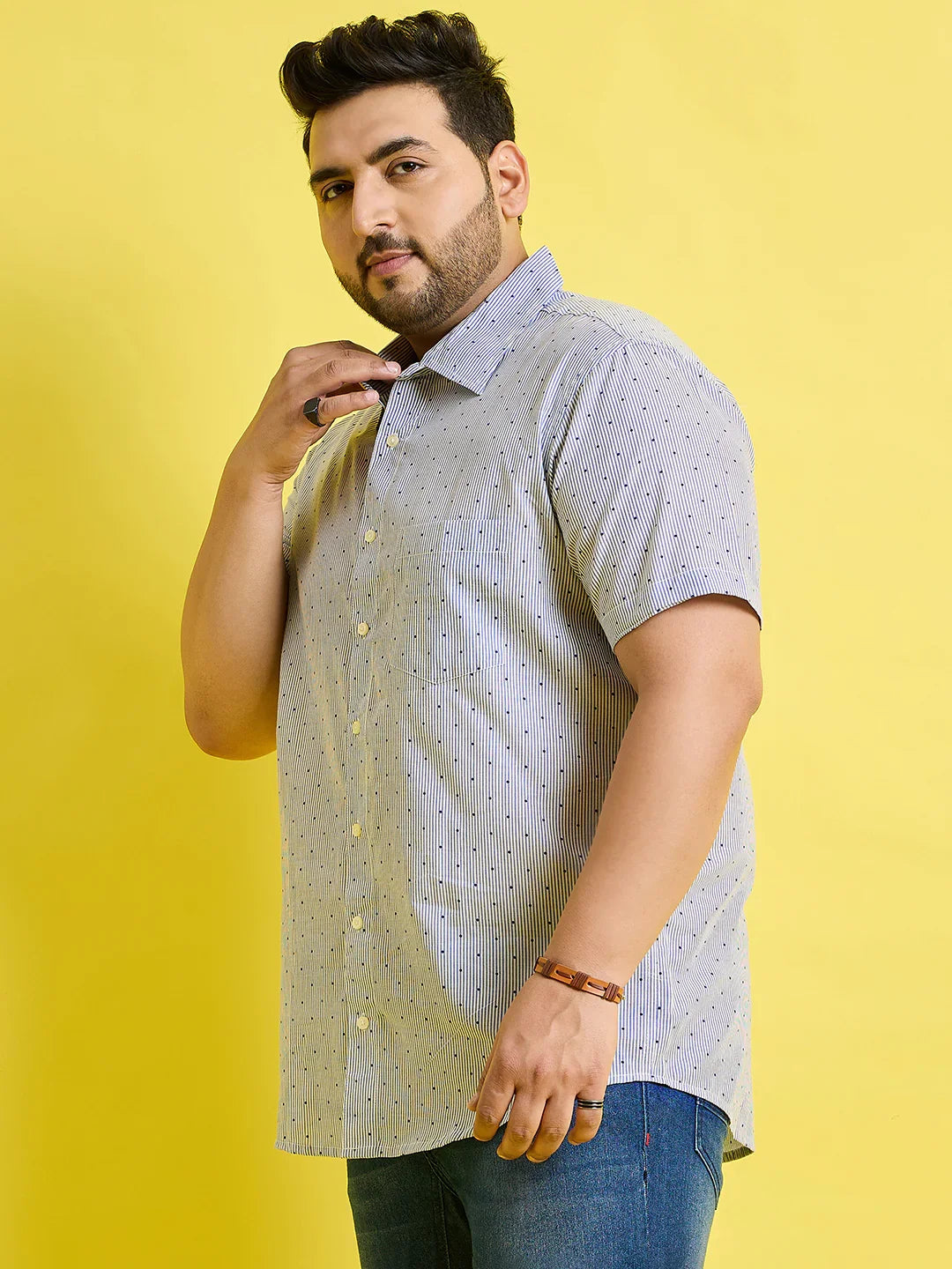 Men Plus Size Vigo Printed Shirt - bigbanana