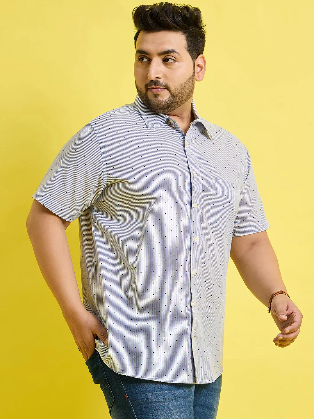 Men Plus Size Vigo Printed Shirt - bigbanana