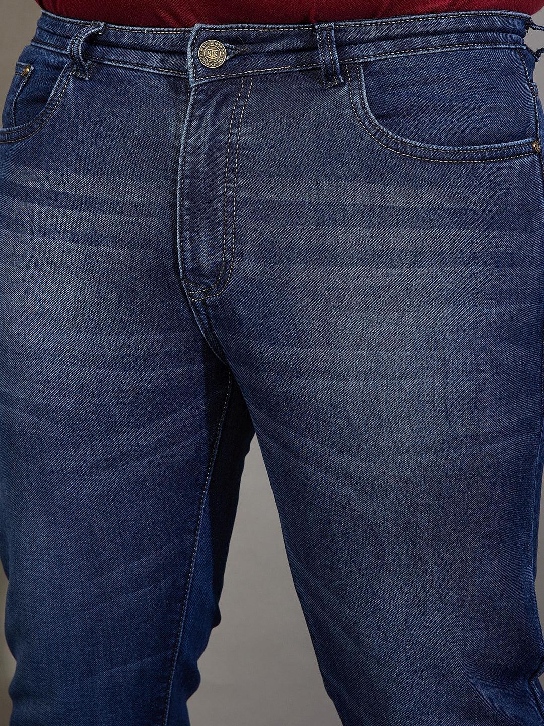 Men Plus Size Vipazu Solid Jeans - bigbanana