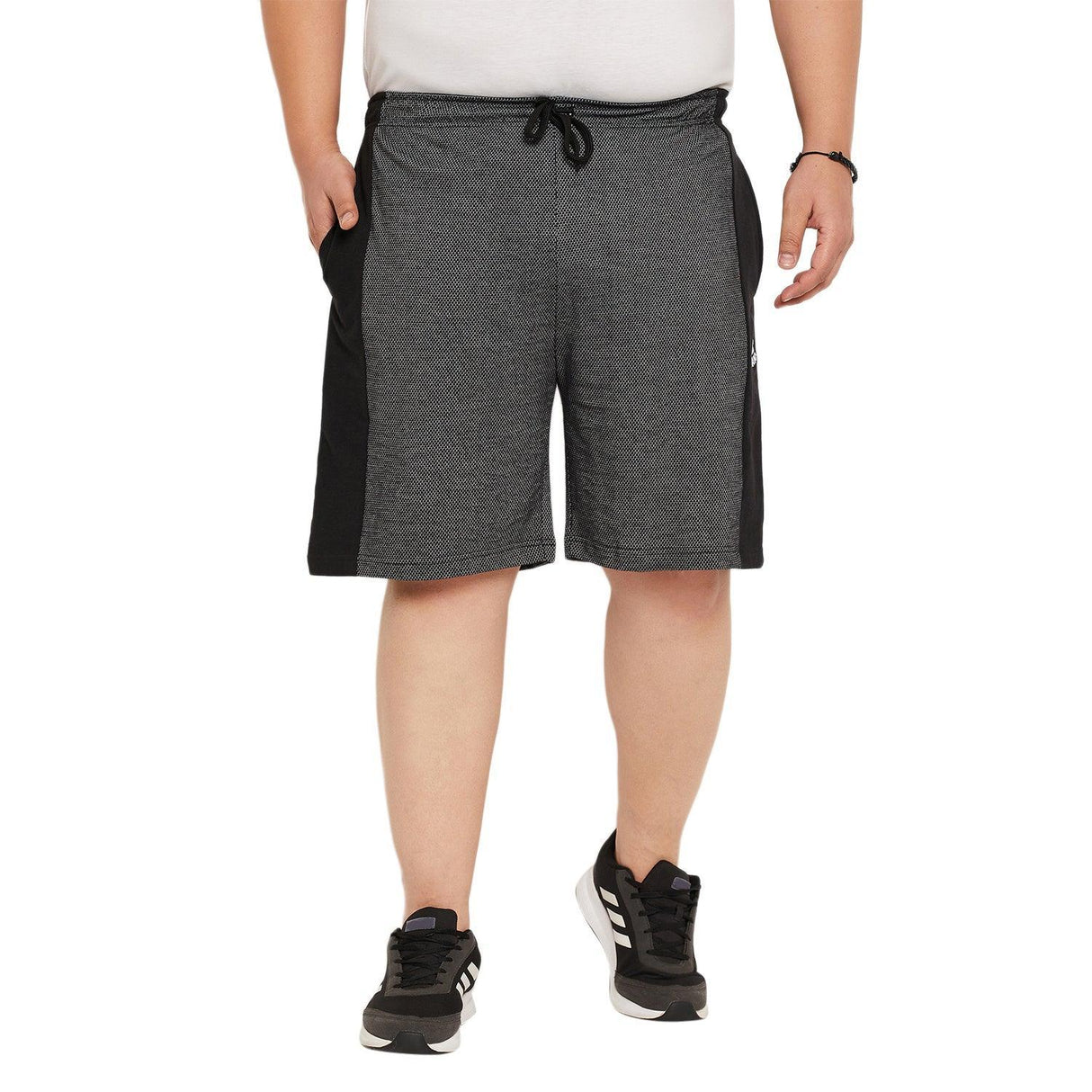 Men Plus Size Volcano Textured Shorts - bigbanana