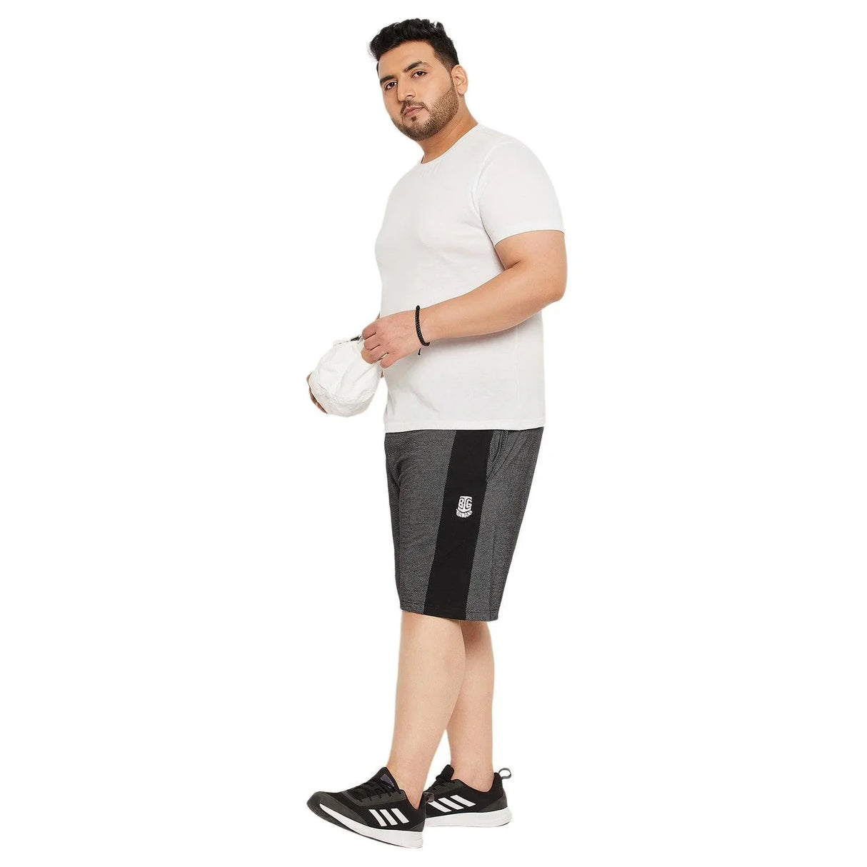 Men Plus Size Volcano Textured Shorts - bigbanana
