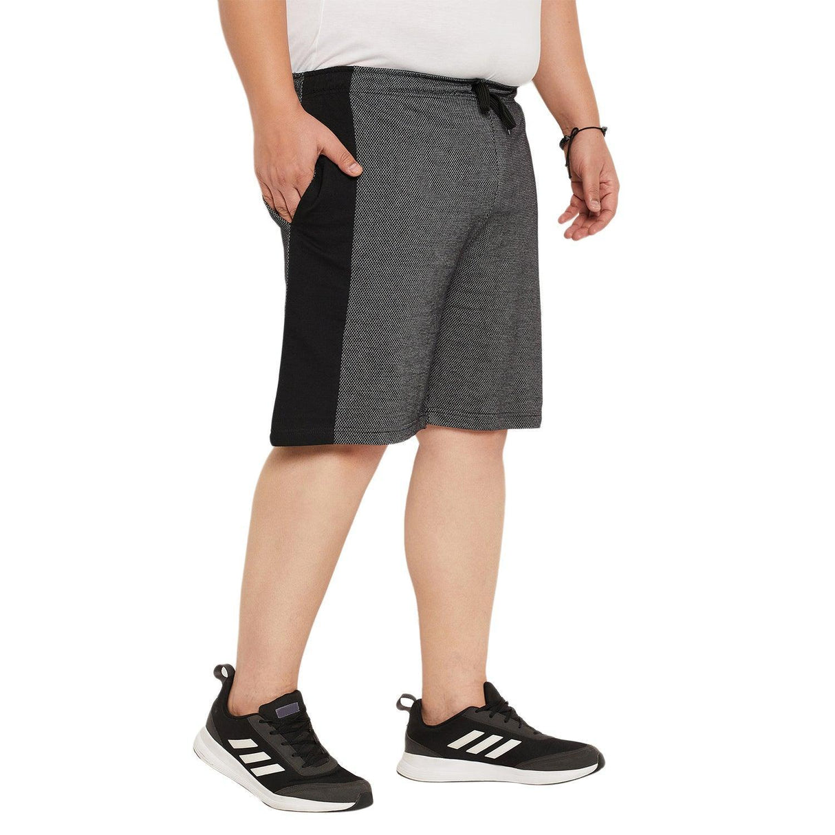 Men Plus Size Volcano Textured Shorts - bigbanana