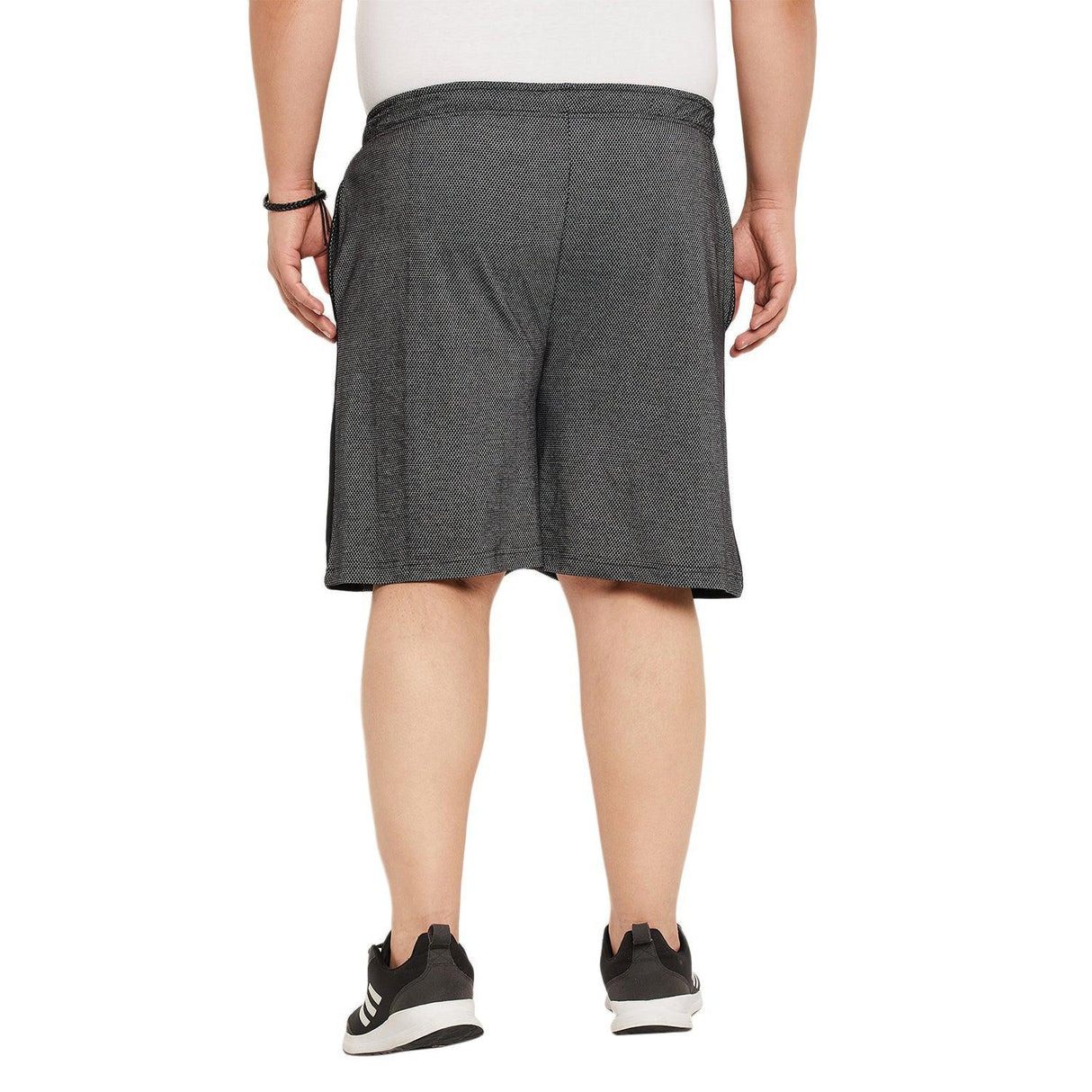 Men Plus Size Volcano Textured Shorts - bigbanana